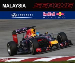 пазл Себастьян Феттель - Red Bull - Гран-при Малайзии в 2014 г., 3-й классифицируются